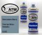 Preview: Mercedes-Benz, Diamantblau Metallic, 5355: 400ml Sprühdose + 400ml Klarlack - Set, von ATW Autoteile West.